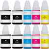 10 Pack Compatible Canon GI-690 GI690 Ink Bottle Set (4BK,2C,2M,2Y)