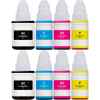 8 Pack Compatible Canon GI-690 GI690 Ink Bottle Set (2BK,2C,2M,2Y)