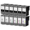 12 Pack Compatible Canon PG-40 CL-41 Ink Cartridge Set (6BK,6C)