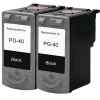 2 x Compatible Canon PG-40 Black Ink Cartridge