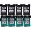 8 Pack Compatible Canon PG-640XL CL-641XL Ink Cartridge Set (4BK,4C)