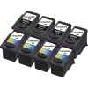 8 Pack Compatible Canon PG-660XL CL-661XL Ink Cartridge Set (4BK,4C)