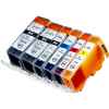 6 Pack Compatible Canon PGI-525 CLI-526 Ink Cartridge Set (2BK,1PBK,1C,1M,1Y)