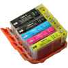 5 Pack Compatible Canon PGI-5 CLI-8 Ink Cartridge Set (1BK,1PBK,1C,1M,1Y)