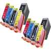 10 Pack Compatible Canon PGI-5 CLI-8 Ink Cartridge Set (2BK,2PBK,2C,2M,2Y)