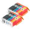 10 Pack Compatible Canon PGI-670XL CLI-671XL Ink Cartridge Set (2BK,2PBK,2C,2M,2Y)