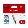 1 x Genuine Canon CLI-681XLC Cyan Ink Cartridge High Yield