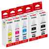 5 Pack Genuine Canon GI-690 GI690 Ink Bottle Set (2BK,1C,1M,1Y)