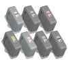 7 Pack Genuine Canon PFI-2300 PFI-3300 Ink Cartridge Set (1MBK,1C,1M,1Y,1O,1GY,1PBK)