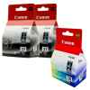 3 Pack Genuine Canon PG-37 CL-38 Ink Cartridge Set (2BK,1C)