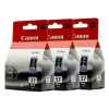 3 x Genuine Canon PG-37 Black Ink Cartridge