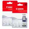 2 x Genuine Canon PG-512 Black Ink Cartridge High Yield