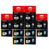 12 Pack Genuine Canon PG-640 CL-641 Ink Cartridge Set Standard Yield (6BK,6C)