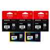 5 Pack Genuine Canon PG-640 CL-641 Ink Cartridge Set Standard Yield (3BK,2C)