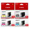 4 Pack Genuine Canon PGI-1600XL PGI-1600XL Ink Cartridge Set High Yield (1BK,1C,1M,1Y)