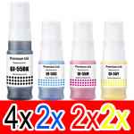 10 Pack Compatible Canon GI-55 GI55 Ink Bottle Set (4BK,2C,2M,2Y)