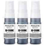 3 x Compatible Canon GI-55BK Black Ink Bottle