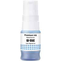 1 x Compatible Canon GI-55C Cyan Ink Bottle