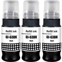 3 x Compatible Canon GI-63BK Black Ink Bottle