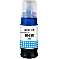 1 x Compatible Canon GI-63C Cyan Ink Bottle