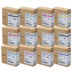 12 Pack Genuine Canon PFI-2300 PFI-3300 Ink Cartridge Set (1MBK,1C,1M,1Y,1R,1GY,1CO,1PBK,1PC,1PM, 1PGY, 1B)