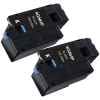 2 x Compatible Dell C1660 C1660w Black Toner Cartridge