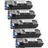 5 x Compatible Dell 2150cn 2150cdn 2155cn 2155cdn Black Toner Cartridge