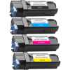 4 Pack Compatible Dell 2150cn 2150cdn 2155cn 2155cdn Toner Cartridge Set