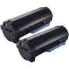 2 x Compatible Dell B2360d B2360dn B3460dn B3465dnf Toner Cartridge