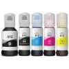 5 Pack Compatible Epson T512 Ink Bottle Set (1BK,1PBK,1C,1M,1Y)