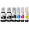 6 Pack Compatible Epson T512 Ink Bottle Set (2BK,1PBK,1C,1M,1Y)