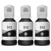 3 x Compatible Epson T512 Black Ink Bottle