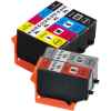 6 Pack Compatible Epson 312XL 314XL Ink Cartridge Set (1BK,1C,1M,1Y,1GY,1R) High Yield