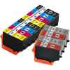 12 Pack Compatible Epson 312XL 314XL Ink Cartridge Set (2BK,2C,2M,2Y,2GY,2R) High Yield