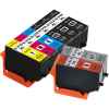 8 Pack Compatible Epson 312XL 314XL Ink Cartridge Set (3BK,1C,1M,1Y,1GY,1R) High Yield