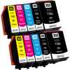 10 Pack Compatible Epson 302XL Ink Cartridge Set (2BK,2PBK,2C,2M,2Y) High Yield