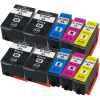 10 Pack Compatible Epson 202XL Ink Cartridge Set (4BK,2C,2M,2Y) High Yield