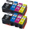 8 Pack Compatible Epson 202XL Ink Cartridge Set (2BK,2C,2M,2Y) High Yield