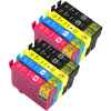 10 Pack Compatible Epson 212XL Ink Cartridge Set (4BK,2C,2M,2Y) High Yield