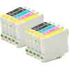 10 Pack Compatible Epson T0461 T0472 T0473 T0474 Ink Cartridge Set (4B,2C,2M,2Y)