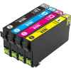 4 Pack Compatible Epson 812XL Ink Cartridge Set (1B,1C,1M,1Y) High Yield