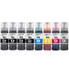 8 Pack Compatible Epson T552 Ink Bottle Set (3BK,1PBK,1C,1M,1Y,1GY)