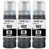 3 x Compatible Epson T552 Black Ink Bottle