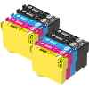 10 Pack Compatible Epson 604XL Ink Cartridge Set (4BK,2C,2M,2Y) High Yield