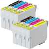 8 Pack Compatible Epson 200XL Ink Cartridge Set (2BK,2C,2M,2Y) High Yield