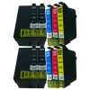 10 Pack Compatible Epson 252XL Ink Cartridge Set (4BK,2C,2M,2Y) High Yield