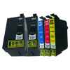 5 Pack Compatible Epson 254XL & 252XL Ink Cartridge Set (2BK,1C,1M,1Y) Extra High Yield