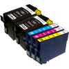 5 Pack Compatible Epson 702XL Ink Cartridge Set (2BK,1C,1M,1Y) High Yield