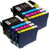 8 Pack Compatible Epson 702XL Ink Cartridge Set (2BK,2C,2M,2Y) High Yield