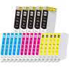 20 Pack Compatible Epson 802XL Ink Cartridge Set (5BK,5C,5M,5Y) High Yield